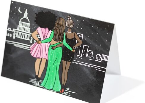 Red and White notecards |Women Empowerment | Sorority Inspired in Kuwait