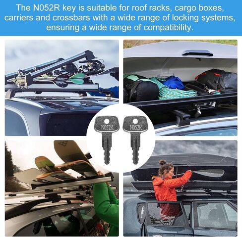 N050R لمفتاح استبدال Thule، يناسب تزلج Thule، والسقف، وصندوق الشحن، ورفوف الناقل والقضبان المتقاطعة (الرمز - N050R) in Kuwait