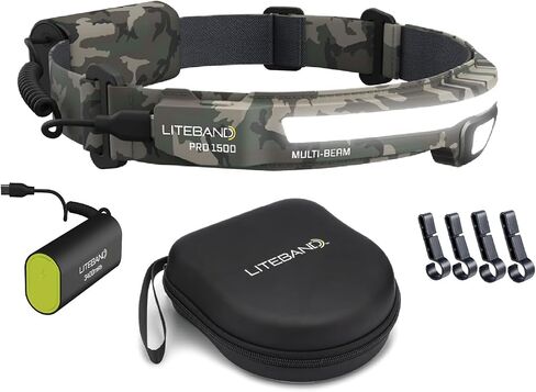 OPTIMAL VENTURES Liteband Multi-Beam Personal LED Headlamp (High Visibility, 1500 Lumen Bundles) in Kuwait
