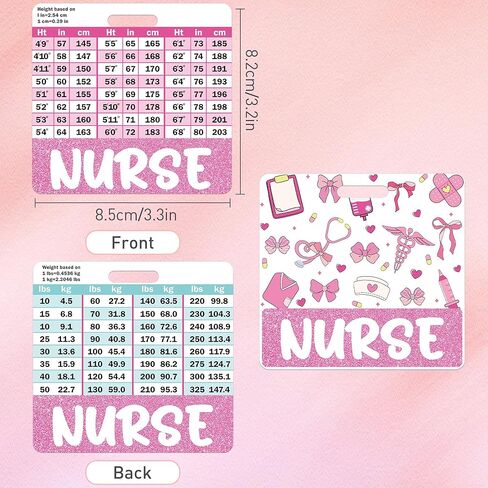 2 PCS CNA Budge Buddy ، Pink Bow Badge Card Fenizontal and Adganting Padge Budde W/ALDE in Kuwait