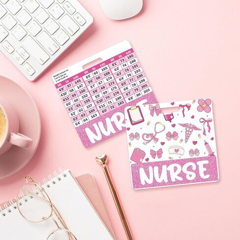 2 PCS CNA Budge Buddy ، Pink Bow Badge Card Fenizontal and Adganting Padge Budde W/ALDE in Kuwait