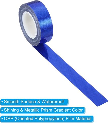 شريط PATIKIL Glitter Sparkle مقاس 15 مم × 5 م، 2 حزمة من أشرطة إخفاء الفن المجسم ذاتية اللصق لتغليف القصاصات الفنية DIY، أحمر in Kuwait
