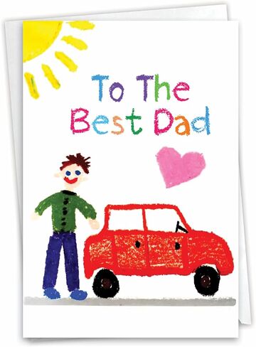 NobleWorks Birthday Father Greeting Card with 5 x 7 Inch Envelope (1 Card) Dad Special Father C10627BFG in Saudi Arabia