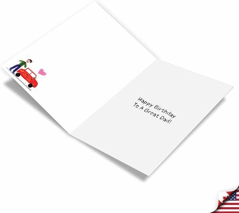 NobleWorks Birthday Father Greeting Card with 5 x 7 Inch Envelope (1 Card) Dad Special Father C10627BFG in Saudi Arabia