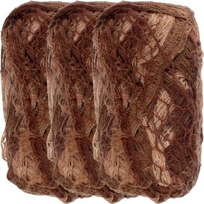 Jubileeyarn Fishnet Frilly Yarn - 100g/skein - Salt'n'pepper - 3 skeins
