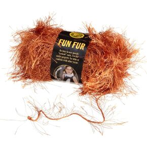 Lion Brand Yarn 320-134 Fun Fur Yarn, Copper