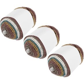 MECCANIXITY Acrylic Yarn for Crocheting, 634 Yard 5 Ply Colorful Soft Crochet Yarns Cotton Cake Yarn for DIY Knitting Craft Blankets(3 Packx100g,Green,Blue,Yellow)