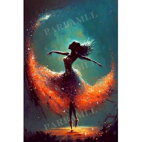 Deep Sea Mermaids Diamond Painting ، Fun Diy تفاعل Craft Digital Painting للبالغين والأطفال ، مناسبة لديكور غرفة نوم الحمام أو هدية للأصدقاء (8 × 12 بوصة)