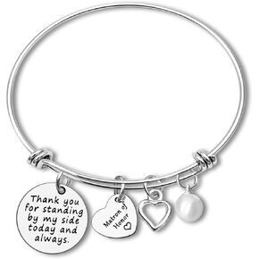 Dabihu Matron of Honor Bridesmaid Gifts from Bride Matron of Honor Proposal Gifts Wedding Gift for Best Friends Sister Wedding Party Gifts Adjustable Appreciation Gifts for Maid of Honor