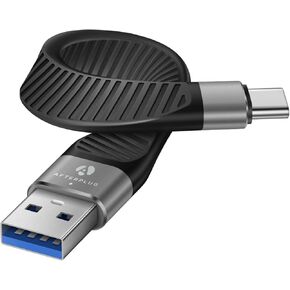 كابل USB3 قصير Afterplug [20 جيجابت في الثانية، 5 بوصة]، شاحن USB C إلى USB C بقدرة 100 واط لـ SSD خارجي، MacBook Pro/Air، iPad Pro، iPhone 15، Plus، Pro، Pro Max، Nintendo Switch، Power Bank
