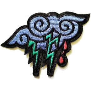 PP Patch Heavenly God Love Bright Clouds rain Cartoon Children Iron On Patches Sticker Cartoon Embroidery Badges for Sewing Kids Clothing Great as Happy Birthday Gift
