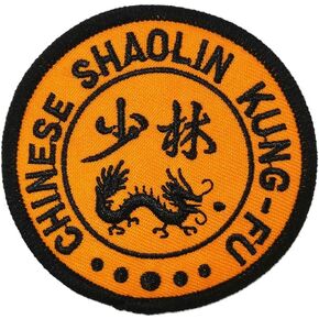 Cute-Patch Chinese Shaolin Kung-fu Symbol Embroidered Iron on sew on Patch Martial Arts Accessories Applique