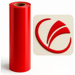 echomerx Puff Vinyl Heat Transfer 12"x6' White – Long 3D Puffy HTV Roll for Cricut Cameo Machine, Iron-On Vinyl for T-Shirt Press – Easy to Cut & Weed, Bold Print Look, Wash-Safe, High Puff Effect