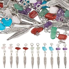 80pcs mini dream catcher keyring اليدوي Dreamcatcher Kit kalloy ريش سحر التبت الزخرفة العرقية الحجارة الطبيعية المعلق