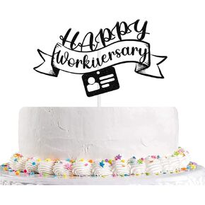 عمل Happy Workiversary Cake Topper موظف عمل الذكرى الذكرى السنوية