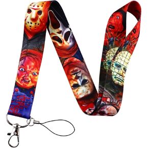 Pinstant Freddy Nightmare Elm Street Jason Friday 13th Halloween Michael Micher Micher Cling Jigsaw Chucky Horror Show Film 17.7 "