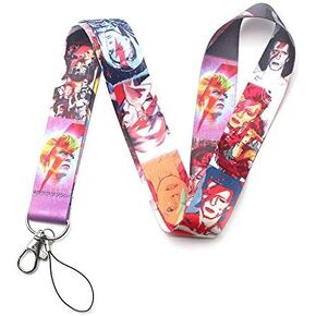 Anime Source Rock and Roll Legend 80s Musician David Bowie Lanyard Keychain ID Badge Holder