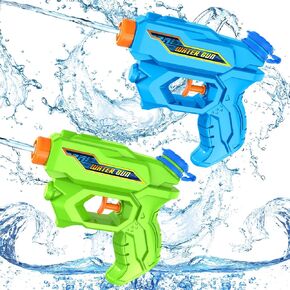 Water Guns for Kids and Adults, Squirt Guns 4 Pack Long Range Super Water Blaster Soaker Water Pistol Summer Toys for Boys Girls, Outdoor Water Gun Toys for Swimming Pool Beach