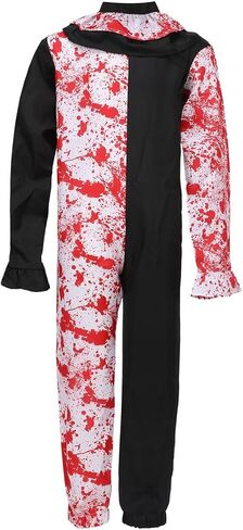 Terrifierd Clown Costume Kids Scary Killer Outfit Art Clown Costume Horror Halloween Cosplay Costumes Props in Saudi Arabia