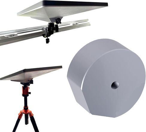 Starlink Mini Compatible Pole Mount-Aluminum Alloy Metal with 1/4''-20 Inch Screw Hole and 3/8''-16 Conversion Nut for Stable Tripod Mounting-DIY Starlink Mini Mount Accessories in Saudi Arabia