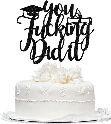 You Did It Cake Topper, Congrats Grad Cake Decor,So Proud of You,Congrats Grad I am Done, High School College Graduation Party Decorations,2025 Graduation Party Decorations, in Kuwait