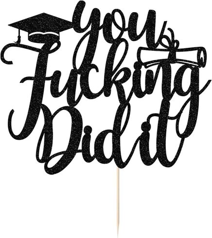 You Did It Cake Topper, Congrats Grad Cake Decor,So Proud of You,Congrats Grad I am Done, High School College Graduation Party Decorations,2025 Graduation Party Decorations, in Kuwait