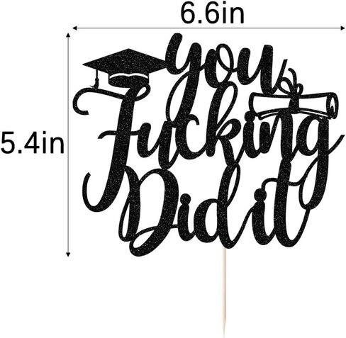 You Did It Cake Topper, Congrats Grad Cake Decor,So Proud of You,Congrats Grad I am Done, High School College Graduation Party Decorations,2025 Graduation Party Decorations, in Kuwait