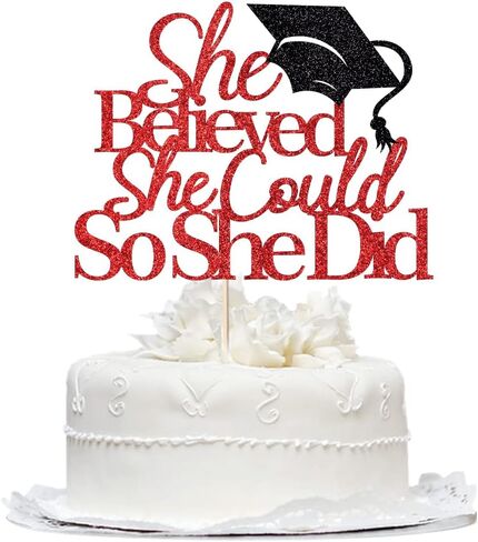 You Did It Cake Topper, Congrats Grad Cake Decor,So Proud of You,Congrats Grad I am Done, High School College Graduation Party Decorations,2025 Graduation Party Decorations, in Kuwait