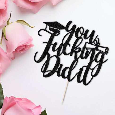 You Did It Cake Topper, Congrats Grad Cake Decor,So Proud of You,Congrats Grad I am Done, High School College Graduation Party Decorations,2025 Graduation Party Decorations, in Kuwait
