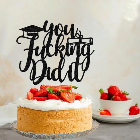 You Did It Cake Topper, Congrats Grad Cake Decor,So Proud of You,Congrats Grad I am Done, High School College Graduation Party Decorations,2025 Graduation Party Decorations, in Kuwait