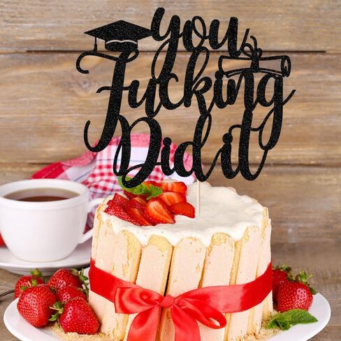 You Did It Cake Topper, Congrats Grad Cake Decor,So Proud of You,Congrats Grad I am Done, High School College Graduation Party Decorations,2025 Graduation Party Decorations, in Kuwait