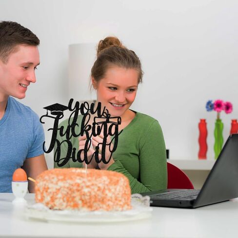 You Did It Cake Topper, Congrats Grad Cake Decor,So Proud of You,Congrats Grad I am Done, High School College Graduation Party Decorations,2025 Graduation Party Decorations, in Kuwait