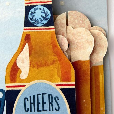 Hallmark Paper Wonder Displayable Pop Up Birthday Card (Beer) in Saudi Arabia
