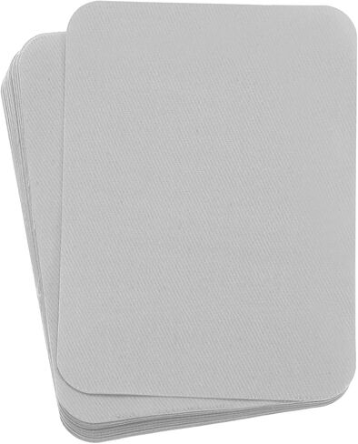 MECCANIXITY 12 Pcs Iron on Patches Fabric Repair Patch 4"x3" Patches for Clothes Iron on Patches for Jeans, Bags, Sofa,Tent Light Gray in Saudi Arabia