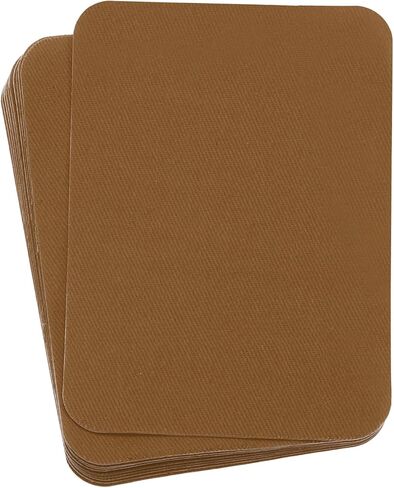 MECCANIXITY 12 Pcs Iron on Patches Fabric Repair Patch 4"x3" Patches for Clothes Iron on Patches for Jeans, Bags, Sofa,Tent Light Gray in Saudi Arabia
