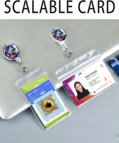 2 Pack Retractable Badge Holders Cute Badge Reel Badge Clip ID Card Holders for Student Office Worker Doctor Nurse Teacher(It is Good to See You) in Kuwait