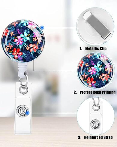 2 Pack Retractable Badge Holders Cute Badge Reel Badge Clip ID Card Holders for Student Office Worker Doctor Nurse Teacher(It is Good to See You) in Kuwait