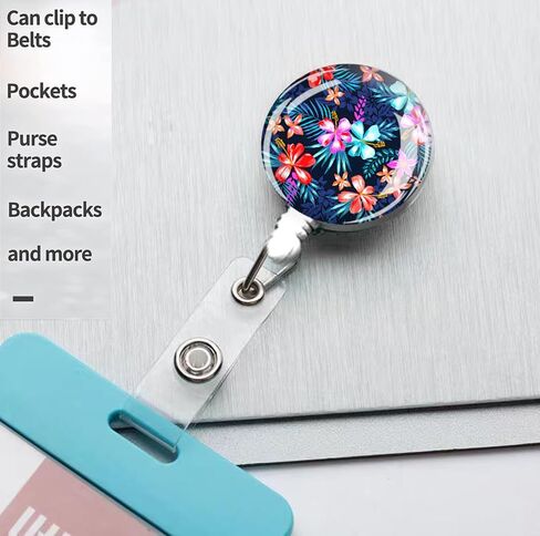 2 Pack Retractable Badge Holders Cute Badge Reel Badge Clip ID Card Holders for Student Office Worker Doctor Nurse Teacher(It is Good to See You) in Kuwait