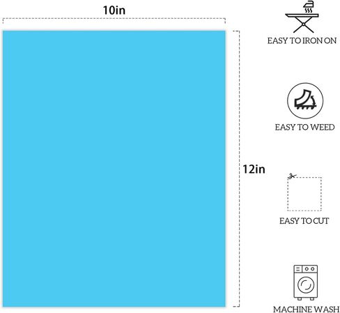 Heat Transfer Vinyl Wenida 6 Colors 12"x10" Glow in Dark HTV Sheet Iron On Transfer Craft Adhesive Vinyl for Arts DIY T-Shirts Clothing Decoration in Saudi Arabia