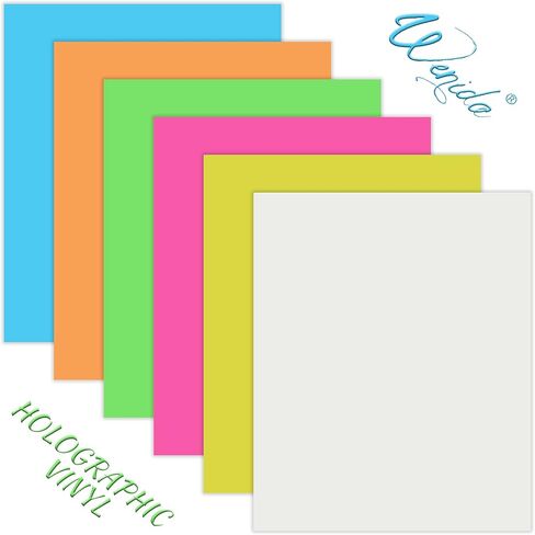 Heat Transfer Vinyl Wenida 6 Colors 12"x10" Glow in Dark HTV Sheet Iron On Transfer Craft Adhesive Vinyl for Arts DIY T-Shirts Clothing Decoration in Saudi Arabia