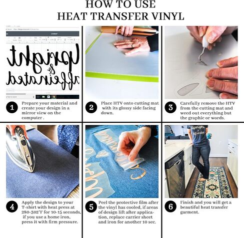 Heat Transfer Vinyl Wenida 6 Colors 12"x10" Glow in Dark HTV Sheet Iron On Transfer Craft Adhesive Vinyl for Arts DIY T-Shirts Clothing Decoration in Saudi Arabia