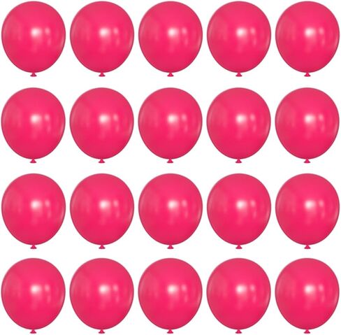 10 inch Hot Pink Latex Balloons, 100 pcs Thick Dark Pink Party Balloons Birthday Decorations (Hot Pink) in Saudi Arabia