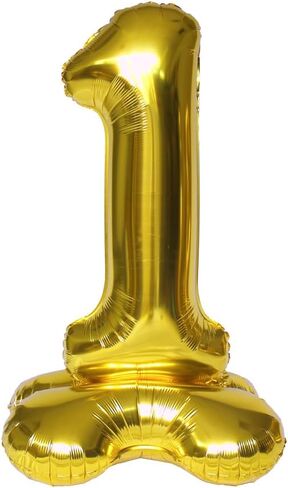 Gold Number 2 Balloon Giant Foil Helium Balloon Big Air Stand-up Mylar Balloon, 50 inch in Kuwait