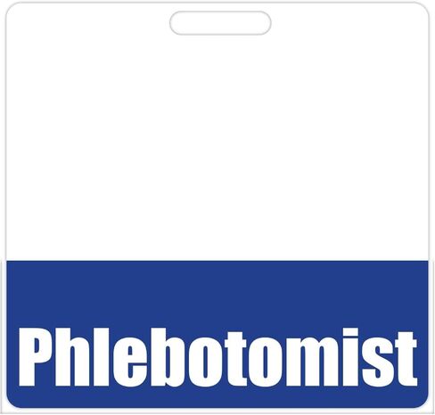 Phlebotomist Badge Buddy (Pink) - Heavy Duty Badge Tags for Phlebotomy Technician - Double Sided Identification Card in Saudi Arabia