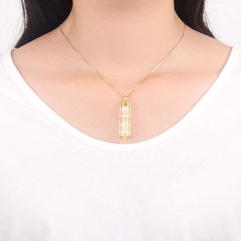 925 Sterling Silver/Gold Plated Cylinder Long Tube Cage Pendants Crafting Charm for DIY Necklace Bracelet Jewelry Making in Saudi Arabia