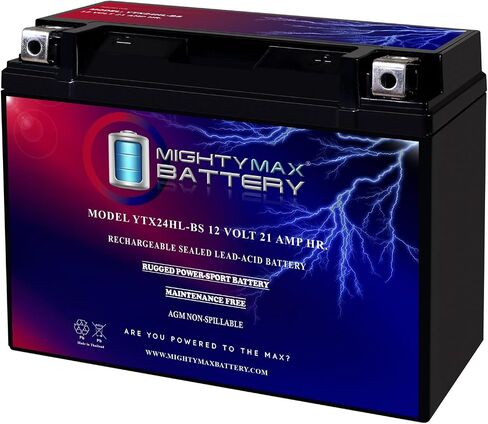 Mighty Max Battery YTX14L-BS -12 Volt 12 AH, 200 CCA, Rechargeable Maintenance Free SLA AGM Motorcycle Battery in Kuwait