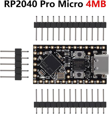 AITRIP 2PCS RP2040 Pro Micro Development Board 16MB Dual-Core Supports Mciro Python Compatible for Raspberry PI PICO in Kuwait