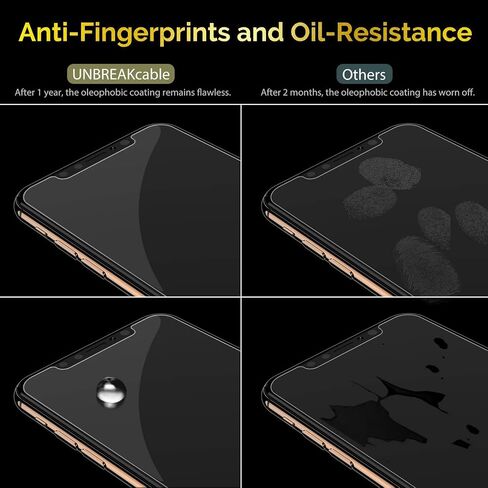 واقي شاشة غير قابل للكسر مكون من 3 قطع لهاتف iPhone 11/iPhone XR، زجاج مقسى مزدوج مقاوم للكسر [إطار سهل التركيب] [صلابة 9H] [99.99% HD Clear] [صديق للحافظة] لهاتف iPhone 11/iPhone XR 6.1" in Kuwait
