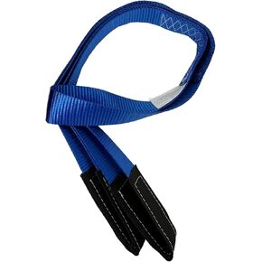 1Pack 2 "x6' Tow Strap with Reinforced Loops Vehicle Recovery Rope 10,000 lbs Pound Capacity Recovery Strap,Blue