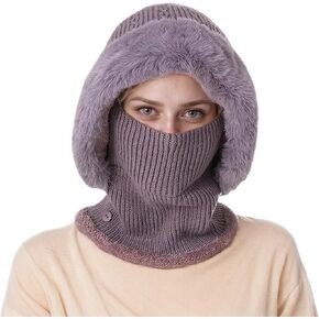 YXCXGO Womens Ski Mask For Women Winter Face Mask For Outdoor Cover Snow Head/Face/Ear/Neck Warmer For Cold Weather
